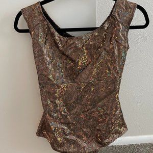 Gold holographic bodysuit